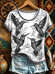 Women's Native Hummingbird Art T-Shirts
