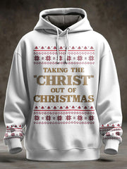 Men's Funny Christmas Printed Hoodie