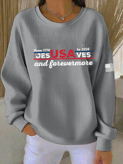 Women's 250 Printed Casual Sweatshirt