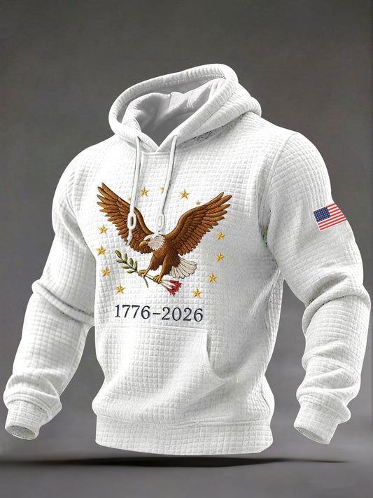 Men's 250 Years Printed Casual Hoodie