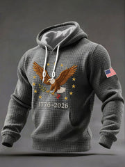 Men's 250 Years Printed Casual Hoodie
