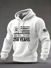 Men's 250 Years Printed Casual Hoodie