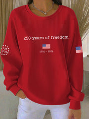 Women's 250th Anniversary Printed Casual Sweatshirt