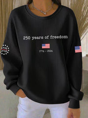 Women's 250th Anniversary Printed Casual Sweatshirt