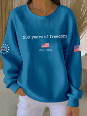 Women's 250th Anniversary Printed Casual Sweatshirt