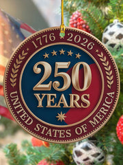 250th Anniversary Printed Acrylic Decorative Ornament