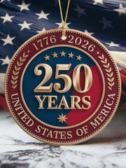 250th Anniversary Printed Acrylic Decorative Ornament