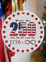 250th Anniversary Printed Acrylic Decorative Ornament