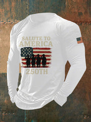 Men's 250 Years Printed Casual T-Shirt
