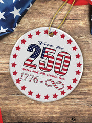 250th Anniversary Printed Acrylic Decorative Ornament