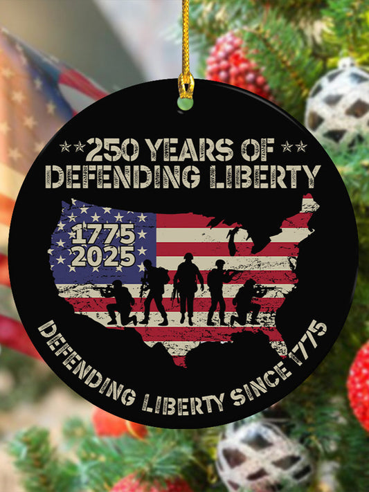 250th Anniversary Printed Acrylic Decorative Ornament