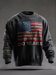 Men's 250th Anniversary Printed Casual Sweatshirt