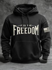 Men's Feel The Freedom Print Hoodie