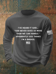 Men's Badass Patriotic Long Sleeve T-Shirt