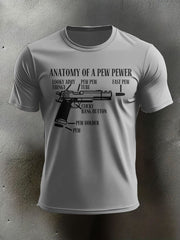 Men's Veteran Pew Humor Printed T-shirt