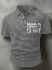 Men's Funny Pew Lover Veteran Printed Casual Tops