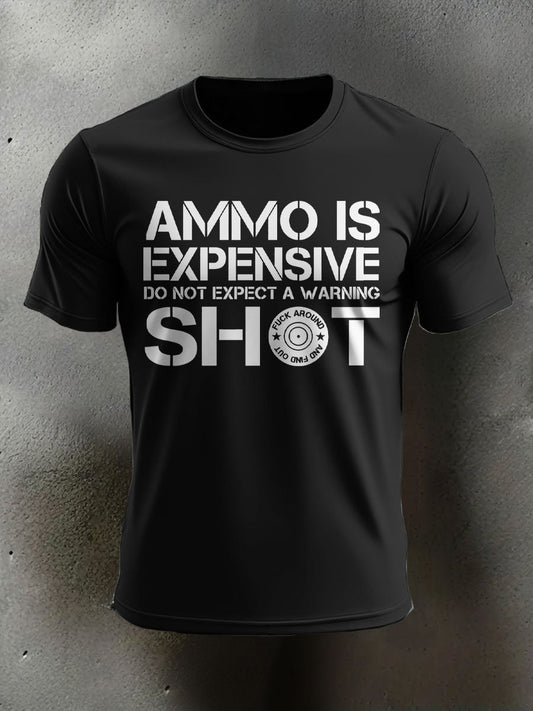 Men's Veteran Pew Humor Printed T-shirt