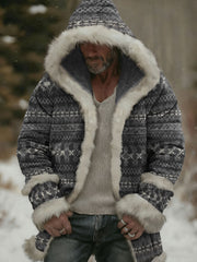 Men's Western Plush Cardigan