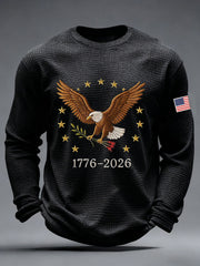 Men's 250 Waffle Print Casual T-Shirt