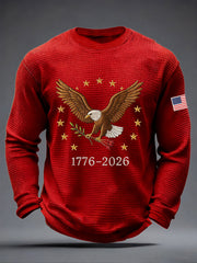 Men's 250 Waffle Print Casual T-Shirt