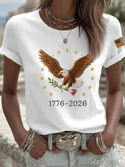 Women's 250 Printed Casual T-Shirt