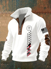 Men's Faith Cross Baggy Zip-up Hoodie