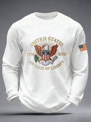 Men's 250 Waffle Print Casual T-Shirt