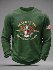 Men's 250 Waffle Print Casual T-Shirt