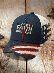 Unisex Faith Over Fear Print Hat
