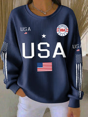 Women's USA Flag Sweatshirts