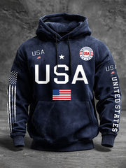 Men's USA Flag Hoodies