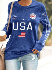 Women's USA Flag Sweatshirts