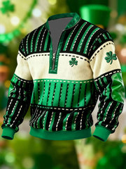 Men's St. Patrick's Day Shamrock Print Sweatshirt
