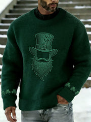 Men's St. Patrick's Day Printed Casual imitation sweater