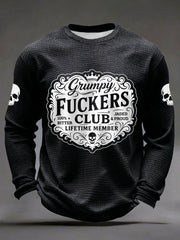 Men's Grumpy Fuckers Club Waffle T-Shirts