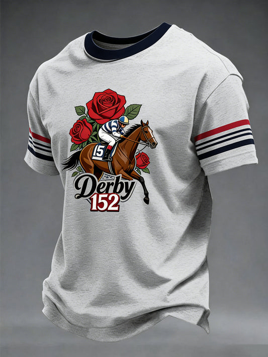 Men's Derby Horse Racing 2026 Print t-shirt