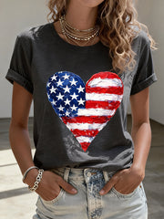 Women's Legacy Anniversary Heart Print T-Shirt