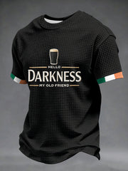 Men's Hello Darkness My Old Friend Waffle Short Sleeves T-shirt