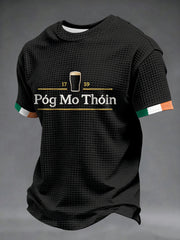 Men's Ireland St.Patrick's Day Waffle Short Sleeve