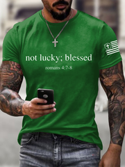 Men's Not Lucy;Blessed Short-sleeved T-shirt