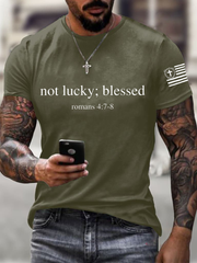 Men's Not Lucy;Blessed Short-sleeved T-shirt