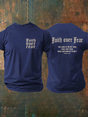 Men's Faith Over Fear Cross Short Sleeve T-shirt