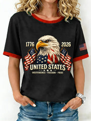 Women's USA 1776-2026 Print T-Shirt