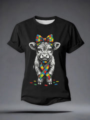 Women's Autism Acceptance Autism Awareness T-shirt