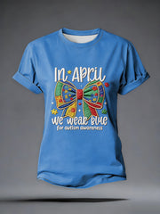 Women's Autism Acceptance Autism Awareness T-shirt