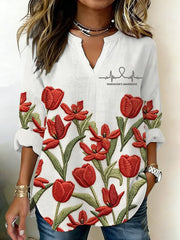 Women's Parkinson's Awareness Print Shirt