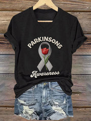 Women's Parkinson's Awareness Print T-Shirt