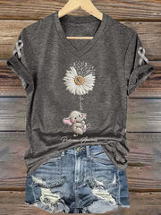 Women's Parkinson's Awareness Print T-Shirt
