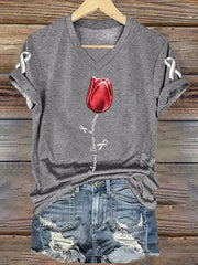 Women's Parkinson's Awareness Print T-Shirt