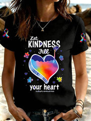 Women's Autism Acceptance Crew Neck T-shirt